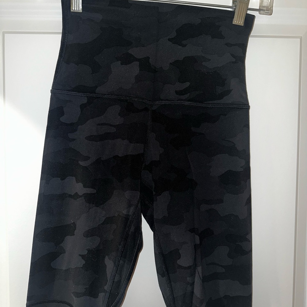 Lululemon Align Shorts Black Camo